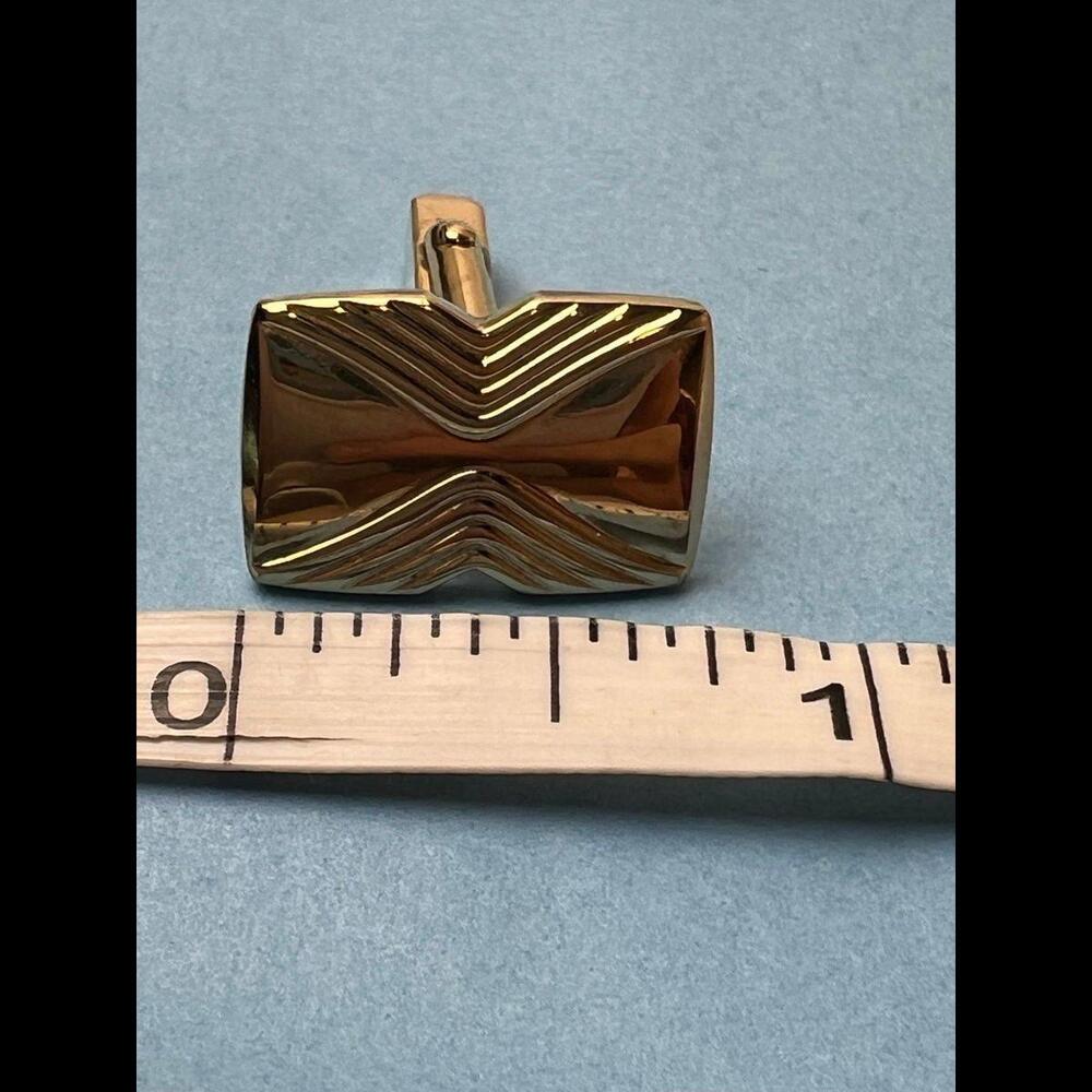 Vintage Anson Art Deco Rectangular Cufflinks - image 4